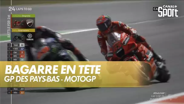 Grosse bataille en tête de course