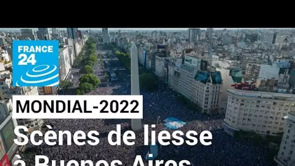 Mondial-2022 : à Buenos Aires, explosion de joie des supporters après la victoire face à la France