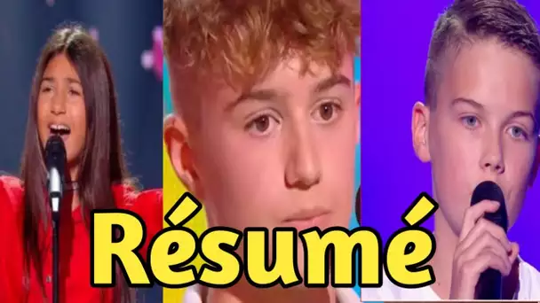 The Voice Kids : Résumé de l'audition à l'aveugle  24 août 2024.