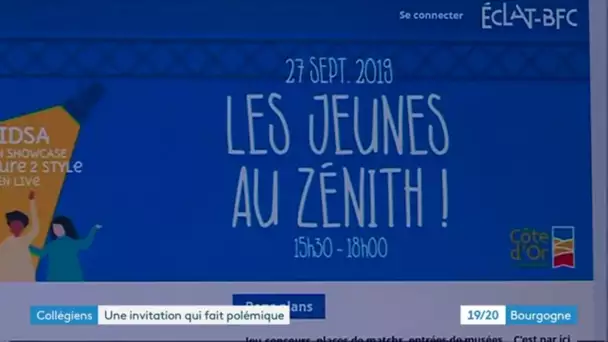 Côte-d'Or : des collégiens invités au Zénith de Dijon sont-ils instrumentalisés par le Département ?