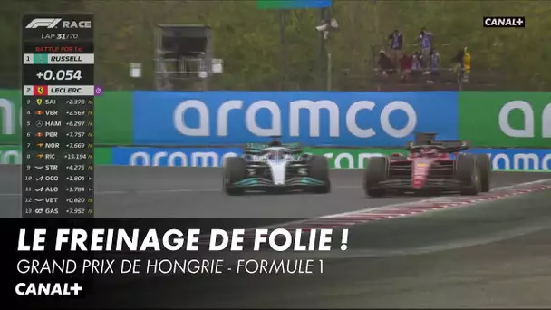 Quel dépasseement de Leclerc sur Russell pour prendre la 1ère place ! - Grand Prix de Hongrie - F1