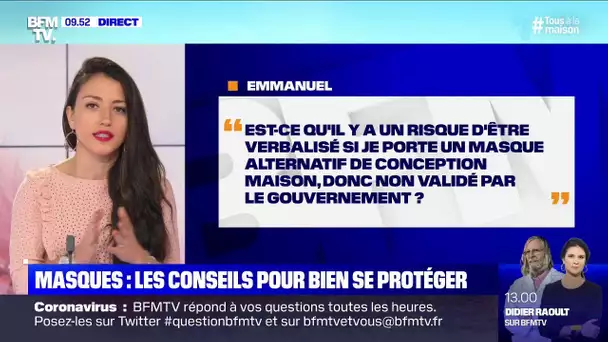 Est-ce que je peux être verbalisé si porte un masque fait maison ? BFMTV répond à vos questions