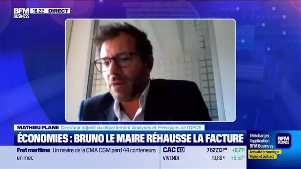 Mathieu Plane (OFCE) : Économies, Bruno Le Maire réhausse la facture