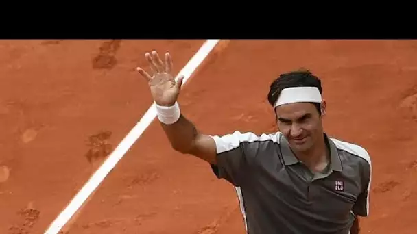 Retour gagnant de Roger Federer à Roland-Garros