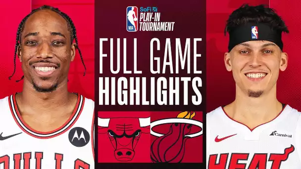 BULLS at HEAT | #SoFiPlayIn | FULL GAME HIGHLIGHTS | April 19, 2024