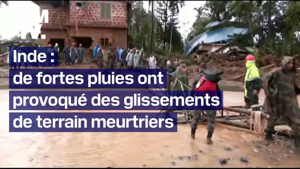 Inde: au moins 166 personnes sont décédées à la suite de glissements de terrain