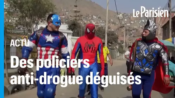 Pérou : des policiers déguisés en super-héros pour une opération de communication antidrogue