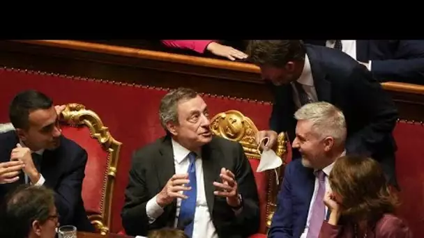 Italie : Mario Draghi n'obtient pas la confiance des partis de sa coalition gouvernementale