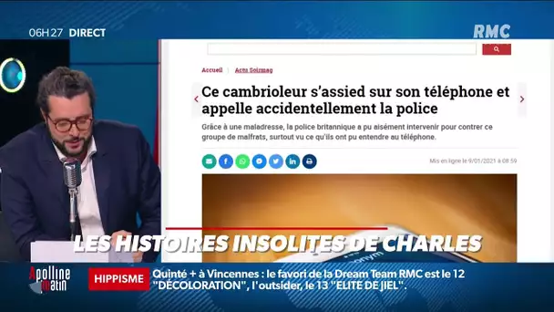 Un cambrioleur s'assied sur son téléphone et appelle accidentellement la police