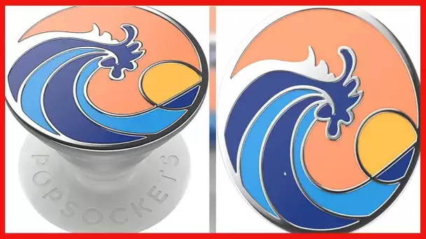 PopSockets PopGrip - Expanding Stand and Grip with Swappable Top - (Ride The Wave Coral)