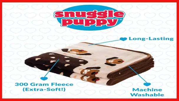 Snuggle Puppy Blanket for Pets - Extra Soft and Long Lasting - Brown Pattern