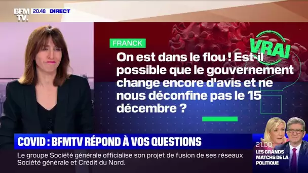 Est-il possible que le gouvernement change encore d'avis et ne nous déconfine pas le 15 décembre ?