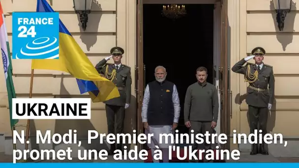 Narendra Modi, Premier ministre indien en visite à Kiev, promet une aide à l'Ukraine • FRANCE 24