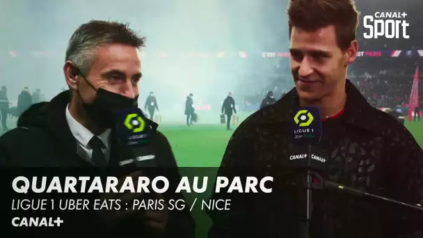 Fabio Quartararo donne le coup d'envoi fictif au Parc - Ligue 1 Uber Eats