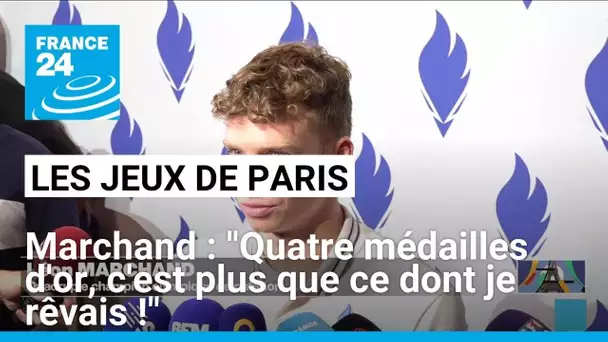 Léon Marchand, nageur olympique : "Quatre médailles d'or, c'est plus que ce que je rêvais !"