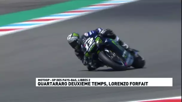 Quartararo 2ème temps, Lorenzo forfait - Essais libres - GP des Pays-Bas