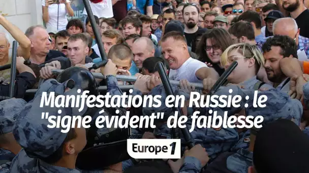 Manifestations en Russie : "C'est le signe évident de la faiblesse du régime"