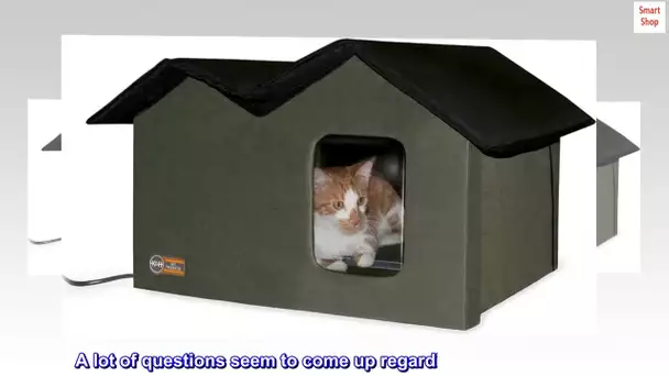 K&H Pet Products Outdoor Multi-Kitty House Cat Shelter Heated or Unheated