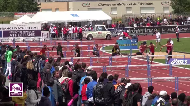 Châteauroux 2016 : Finale 110 m haies Cadets (Léo El Achkar en 13&#039;&#039;71)