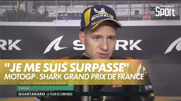 Quartararo : "Je me suis surpassé aujourd'hui sous la pluie" - Shark Grand prix de France