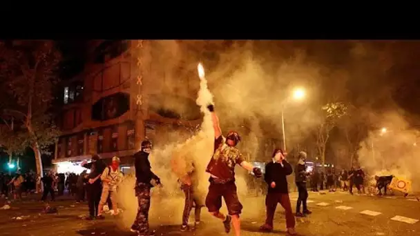 Manifestation sous haute tension à Barcelone vendredi soir