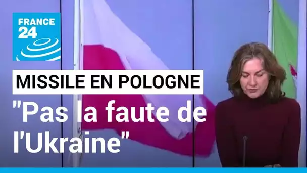 Missile en Pologne : "Ce n'est pas de la faute de l'Ukraine", selon l'Otan • FRANCE 24