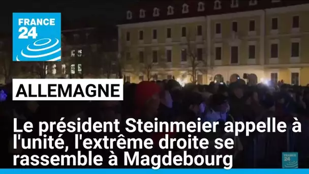 Allemagne : le président Steinmeier appelle à l'unité, l'extrême droite se rassemble à Magdebourg