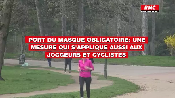 Port du masque obligatoire: une mesure qui s'applique aussi aux joggeurs et cyclistes