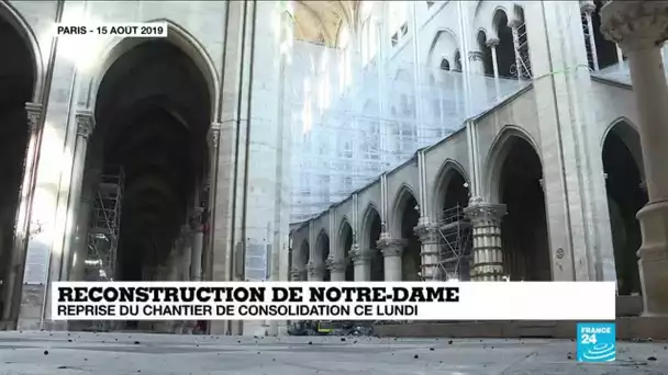 Reconstruction de Notre-Dame : reprise du chantier de consolidation ce lundi