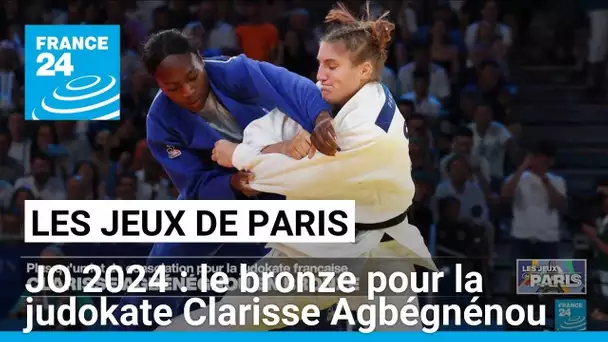 JO 2024 : Le bronze pour la judokate Clarisse Agbégnénou • FRANCE 24