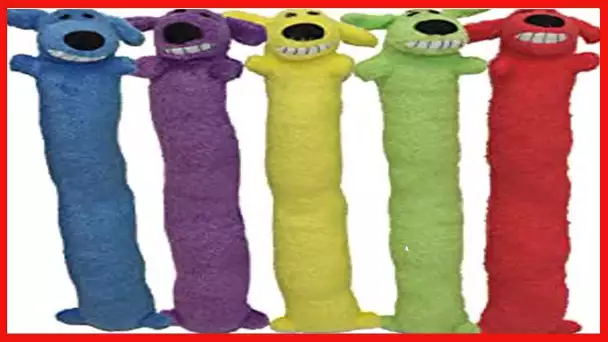 Multipet's Original Loofa Jumbo Dog Toy in Assorted Colors, 24-Inch