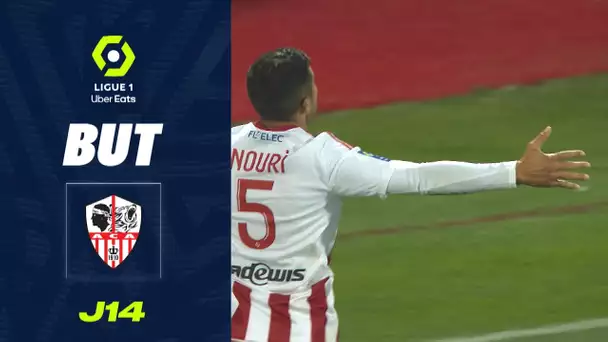 But Riad NOURI (45' +2 - ACA) AC AJACCIO - RC STRASBOURG ALSACE (4-2) 22/23