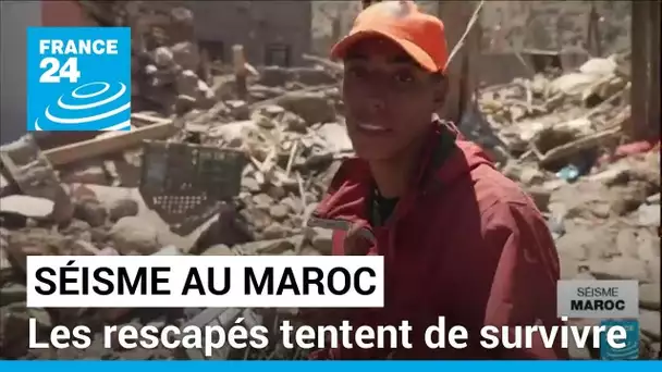 Séisme au Maroc : sous des tentes, sans accès à l'eau, les rescapés tentent de survivre