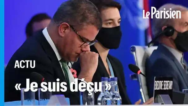 Emu, le président de la COP26 s'est dit «profondément désolé» après un accord en demi-teinte