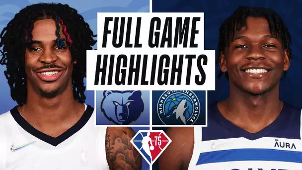 GRIZZLIES at TIMBERWOLVES | FULL GAME HIGHLIGHTS | November 20, 2021