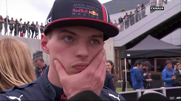 La réaction de Max Verstappen après les qualifications