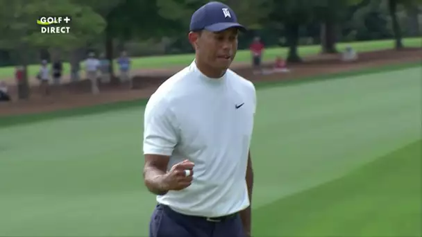 The Masters 2019 - Superbe birdie putt de Tiger Woods au 9 !