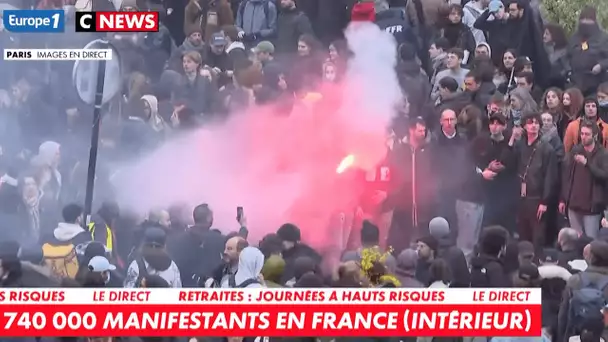 Tensions, heurts et manifestants sur les toits... Les images de cette mobilisation du 28 mars