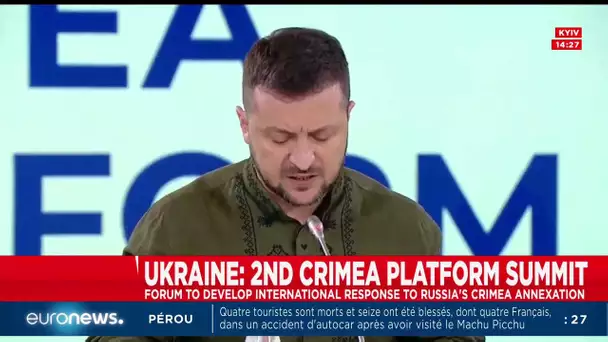 En direct | Ukraine : sommet de la plateforme de Crimée