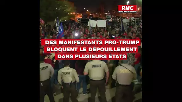 Des manifestants pro-Trump tentent de bloquer le dépouillement dans plusieurs États