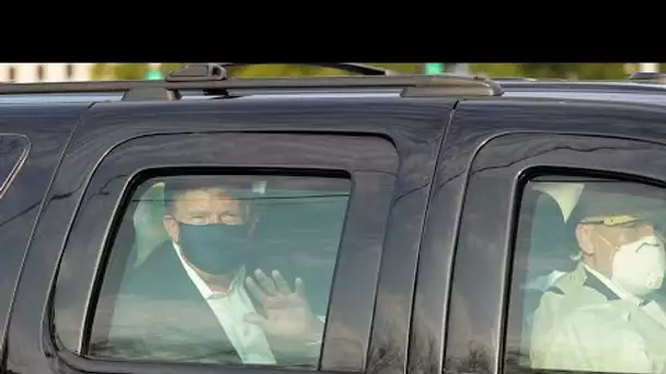 Covid-19 : Donald Trump sort saluer ses sympathisants dans sa voiture