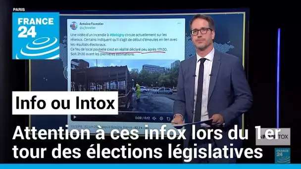 Attention à ces infox lors du 1er tour des élections législatives • FRANCE 24