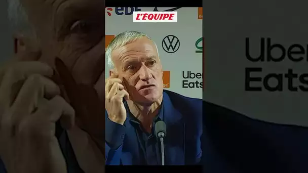 Didier Deschamps agacé en conférence de presse à propos du poste de latéral droit #shorts #football