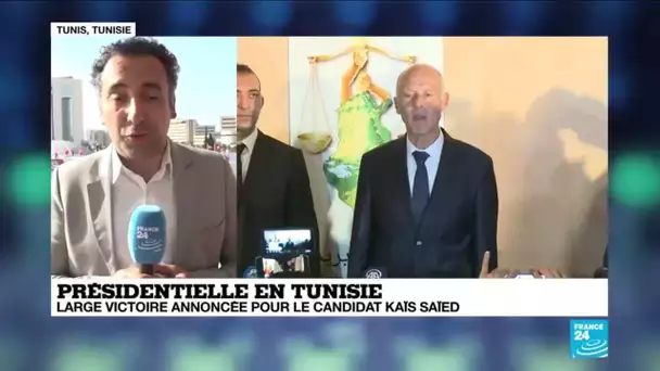 Présidentielle en Tunisie : large victoire annoncée pour le candidat Kais Saied