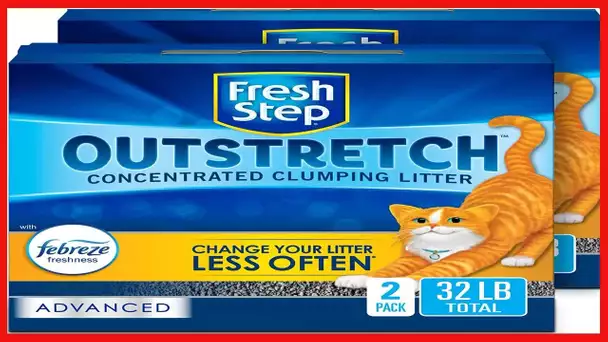 Fresh Step Outstretch Advanced Concentrated Clumping Litter with Febreeze Freshness