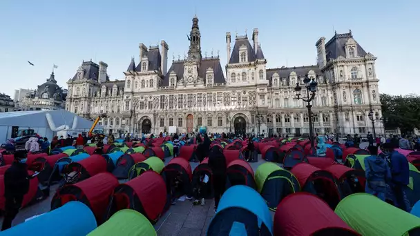 Migrants installés devant l'Hôtel de Ville : la désolation des Parisiens, à un an des Jeux olympi…