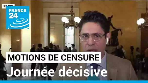 Vote des motions de censure à l'Assemblée : journée décisive pour le gouvernement Borne • FRANCE 24