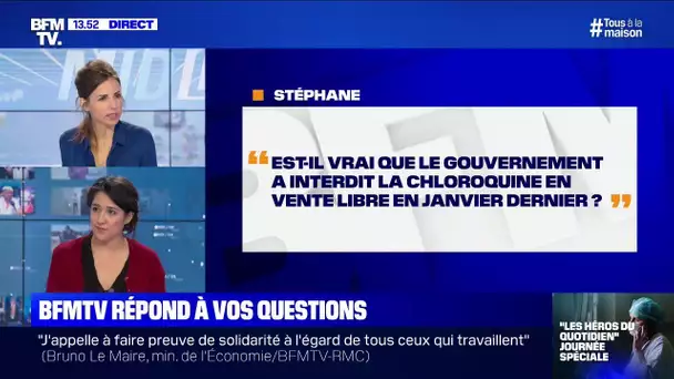 Le gouvernement a-t-il interdit la vente libre de la chloroquine en janvier ?