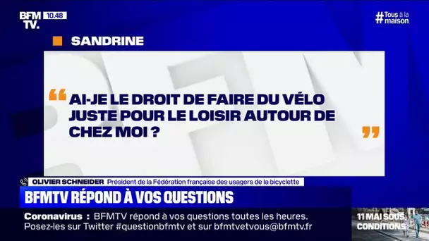 Ai-je le droit de faire du vélo juste pour le loisir autour de chez moi? BFMTV répond aux questions