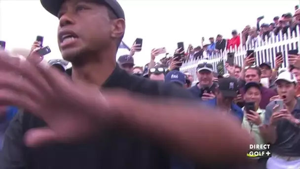 Tiger Woods doit se frayer un chemin à travers la foule !